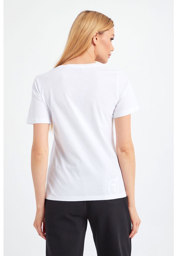 Trussardi Jeans - T-SHIRT TRUSSARDI. Okazja: na co dzień. Materiał: materiał. Styl: casual