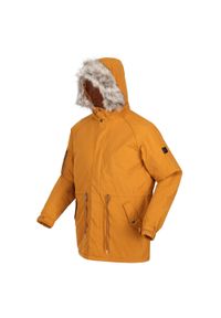 Salinger III Regatta męska trekkingowa kurtka parka z membraną. Kolor: pomarańczowy, żółty, wielokolorowy. Sport: turystyka piesza