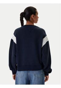 Tommy Jeans Bluza Varsity DW0DW22365 Granatowy Boxy Fit. Kolor: niebieski. Materiał: bawełna #4