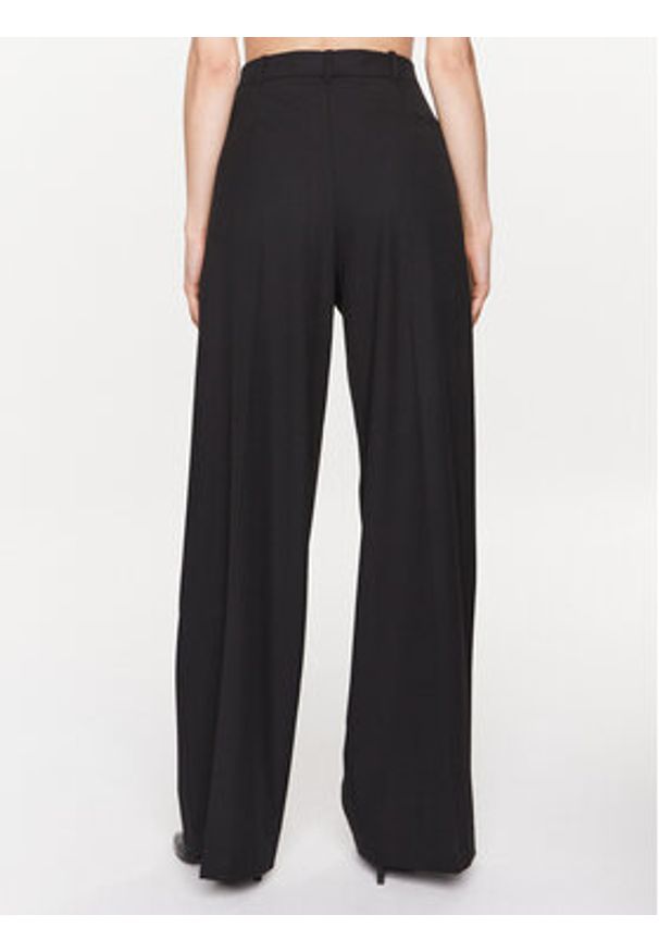 Pinko Spodnie materiałowe 100157 A0HO Czarny Relaxed Fit. Kolor: czarny. Materiał: wiskoza, syntetyk
