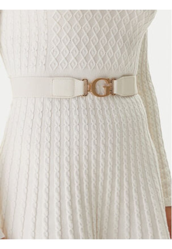 Guess Sukienka dzianinowa W5BK68 Z2YJ2 Écru Slim Fit. Materiał: syntetyk
