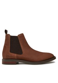 Clarks Sztyblety Jaxen Easy 26179436 Brązowy. Kolor: brązowy. Materiał: skóra, zamsz