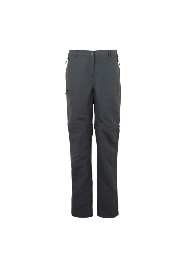 Regatta - Damskie Spodnie Turystyczne Chaska III Z Zamkiem Błyskawicznym. Kolor: szary. Sezon: lato. Sport: turystyka piesza