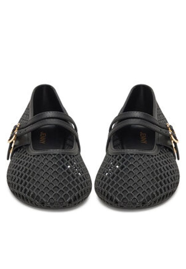 Jenny - JENNY Baleriny CT0613-78 Czarny. Kolor: czarny. Materiał: syntetyk