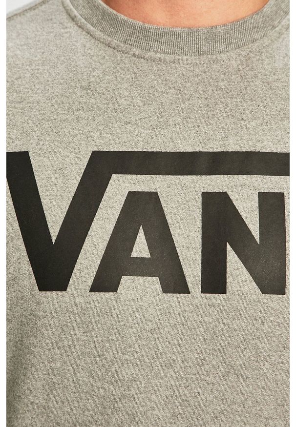 Vans - Bluza. Kolor: szary. Materiał: dzianina, materiał. Wzór: melanż