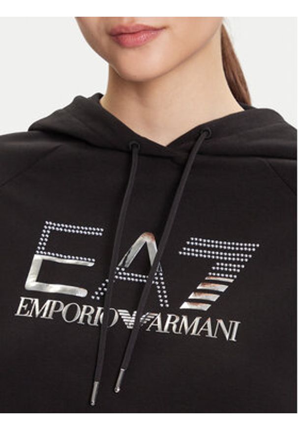 EA7 Emporio Armani Dres 7W000687 AF12502 MC026 Czarny Regular Fit. Kolor: czarny. Materiał: bawełna