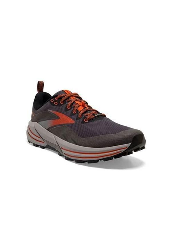 Buty do biegania damskie Brooks Cascadia 16 Gtx. Zapięcie: sznurówki. Kolor: szary. Materiał: guma, syntetyk, materiał. Szerokość cholewki: normalna. Sport: bieganie
