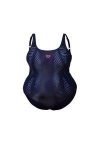 Damski kostium kąpielowy 1-częściowy Arena Imprint U. Kolor: niebieski. Wzór: nadruk #1