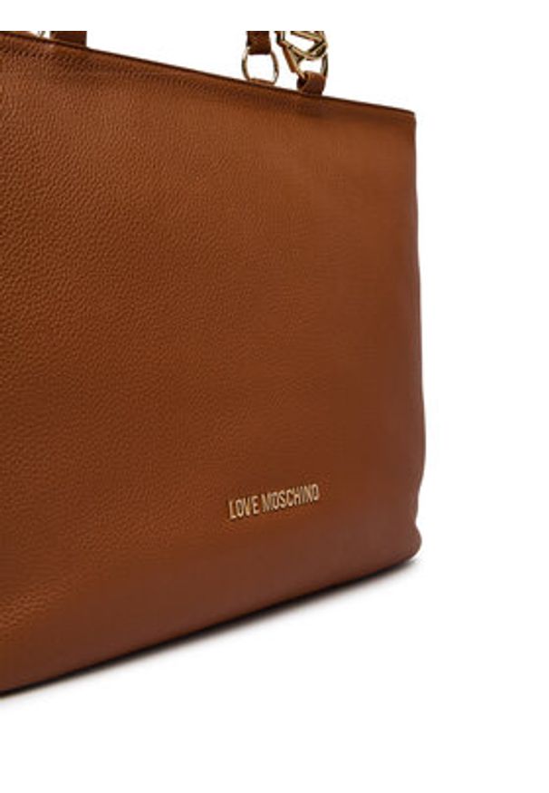 Love Moschino - LOVE MOSCHINO Torebka JC4005PP1OLB0200 Brązowy. Kolor: brązowy. Materiał: skórzane