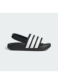 Adidas - Klapki adilette Estrap Kids. Okazja: na plażę. Kolor: biały, czarny, wielokolorowy