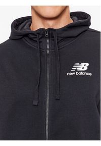 New Balance Bluza Essentials Stacked Logo French Terry Jacket MJ31536 Czarny Regular Fit. Kolor: czarny. Materiał: syntetyk #5