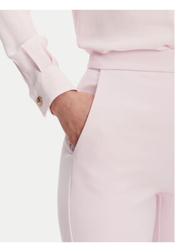 Elisabetta Franchi Spodnie materiałowe PA-089-51E2-V290 Różowy Regular Fit. Kolor: różowy. Materiał: syntetyk