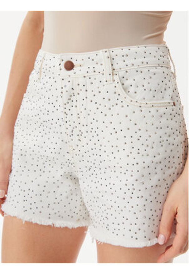 Guess Szorty materiałowe W5GD74D5N91 Niebieski Regular Fit. Kolor: niebieski. Materiał: bawełna