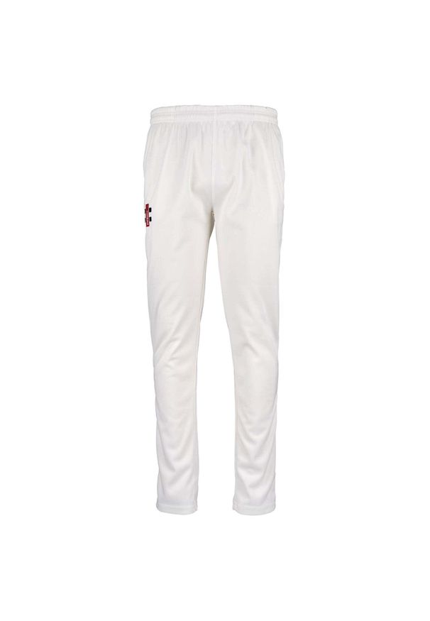 GRAY-NICOLLS - Dopasowane spodnie dresowe dziecięce Gray-Nicolls Matrix V2. Kolor: biały. Materiał: dresówka