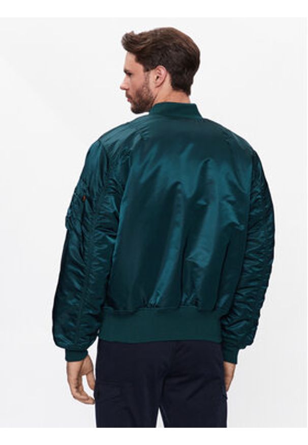 Alpha Industries Kurtka bomber MA-1 100101 Granatowy Oversize. Kolor: niebieski. Materiał: syntetyk