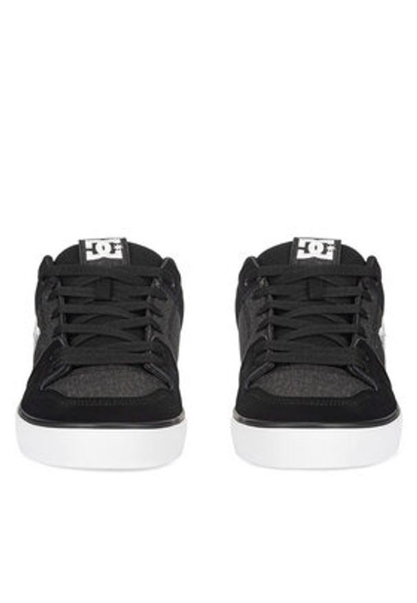 DC Shoes Sneakersy PURE 300660-KWT Czarny. Kolor: czarny. Materiał: skóra