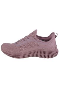 skechers - Buty sportowe Sneakersy damskie, Bobs Geo-New Aesthetics. Kolor: różowy. Materiał: materiał, tkanina. Szerokość cholewki: normalna. Sport: turystyka piesza