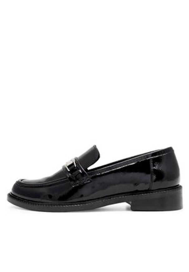 Sergio Bardi Loafersy WI16-A1019-01SB Czarny. Kolor: czarny. Materiał: lakier, skóra