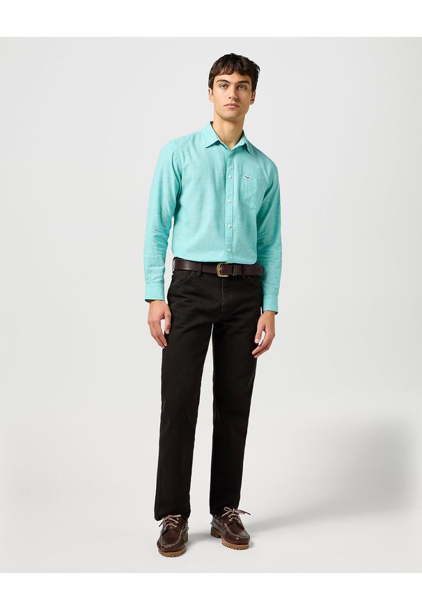 Wrangler - WRANGLER MĘSKI PASEK WRANGLER WEST BELT BROWN 112365274