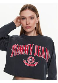 Tommy Jeans Bluzka Collegiate DW0DW15575 Szary Cropped Fit. Kolor: szary. Materiał: bawełna