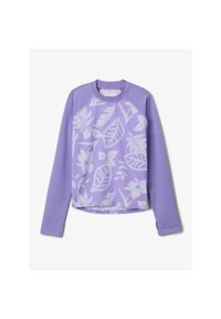 columbia - Bluza dziewczęca Columbia Sandy Shores Printed LS Sunguard. Kolor: fioletowy. Sport: turystyka piesza