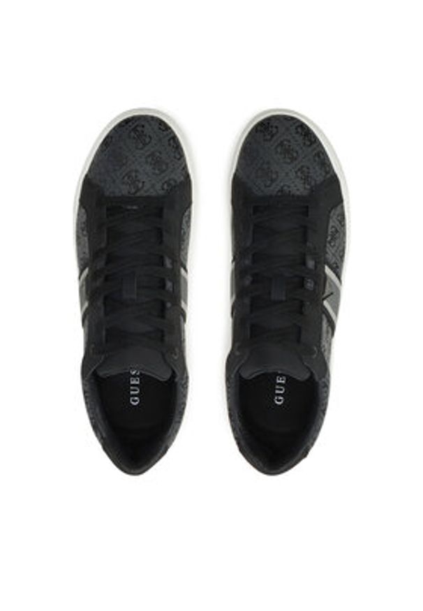 Guess Sneakersy Todi II FMPTII FAB12 Czarny. Kolor: czarny. Materiał: skóra
