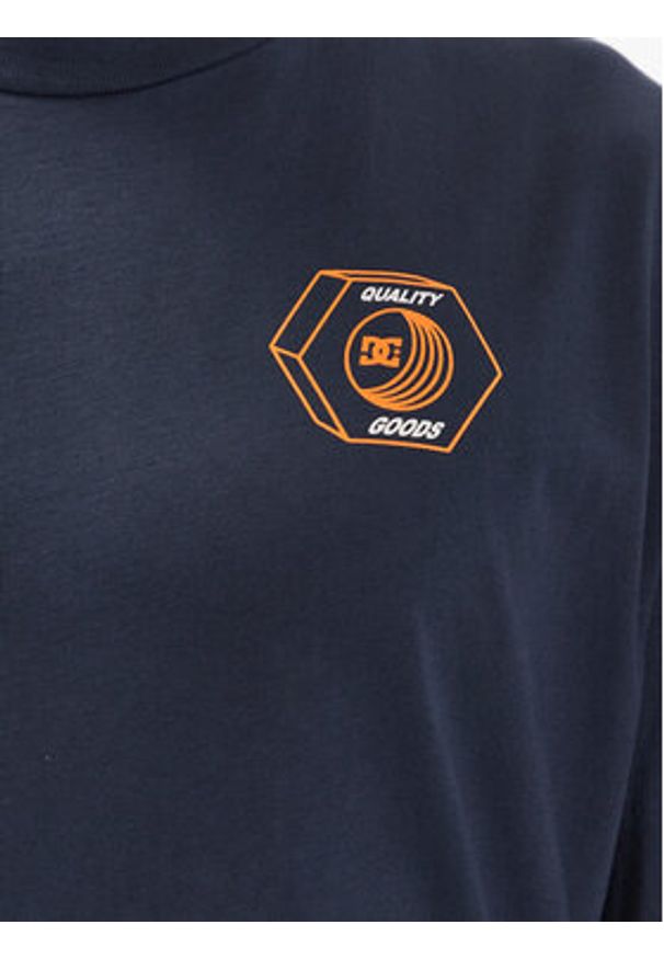 DC Shoes T-Shirt Quality Goods ADYZT05235 Granatowy Relaxed Fit. Kolor: niebieski. Materiał: bawełna