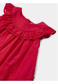 Mayoral Sukienka letnia 1915 Czerwony Regular Fit. Kolor: czerwony. Materiał: bawełna. Sezon: lato #3