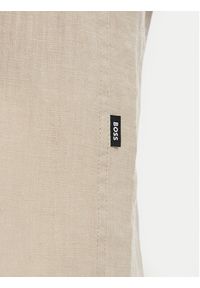 BOSS Koszula H-Liam 50556077 Beżowy Regular Fit. Kolor: beżowy. Materiał: len #5