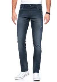 Mustang - JEANSY MĘSKIE MUSTANG Chicago Tapered DENIM BLACK 1006669 4000 884