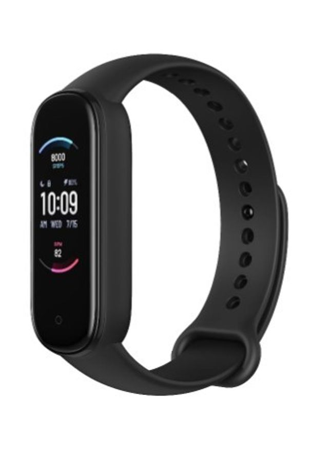 Huami - Opaska sportowa Amazfit Band 5 czarny. Rodzaj zegarka: cyfrowe. Kolor: czarny. Styl: sportowy