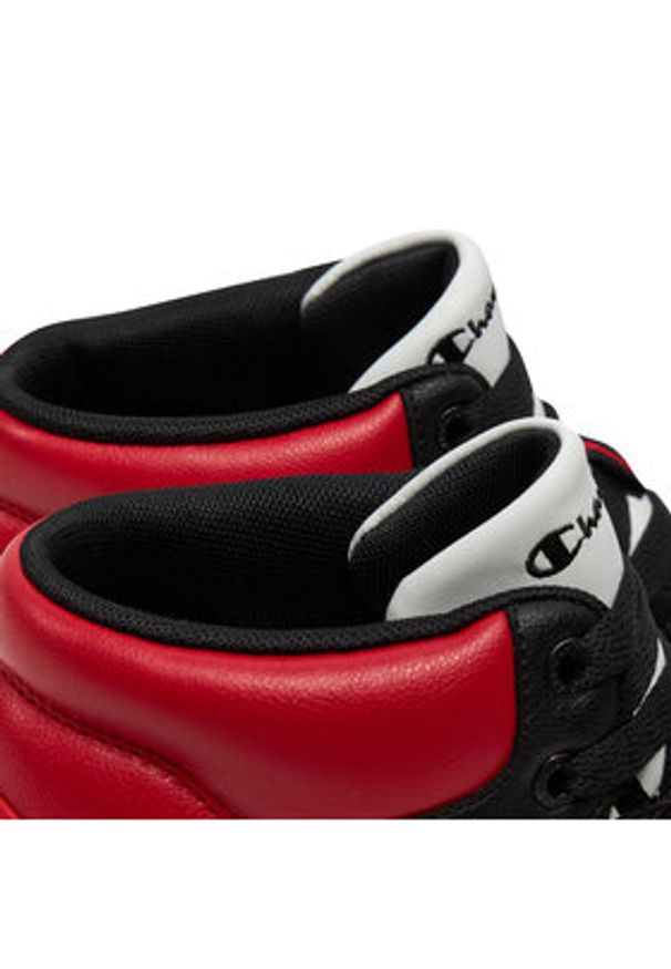 Champion Sneakersy Rebound 2.0 Mid Mid Cut Shoe S21907-CHA-KK019 Czarny. Kolor: czarny. Materiał: skóra