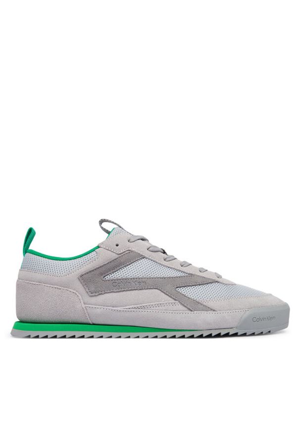 Calvin Klein Sneakersy Loew Pro Runner Ny HM0HM02210 Szary. Kolor: szary. Materiał: skóra, zamsz