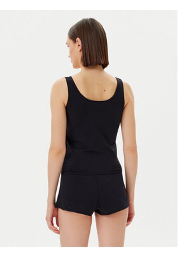 Guess Piżama O5GX13 KBBU1 Czarny Regular Fit. Kolor: czarny. Materiał: syntetyk