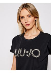 Liu Jo T-Shirt CA1236 J9135 Czarny Regular Fit. Kolor: czarny. Materiał: bawełna #4