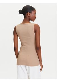 BOSS Top C_Ematite 50504245 Beżowy Slim Fit. Kolor: beżowy. Materiał: bawełna #4