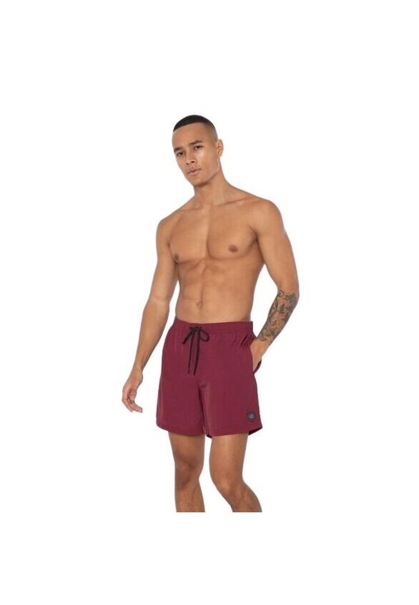 Szorty plażowe Protest Faster. Kolor: czerwony, brązowy, wielokolorowy, fioletowy