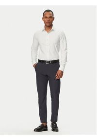 Calvin Klein Koszula LV019EU092 Biały Slim Fit. Kolor: biały. Materiał: syntetyk #2