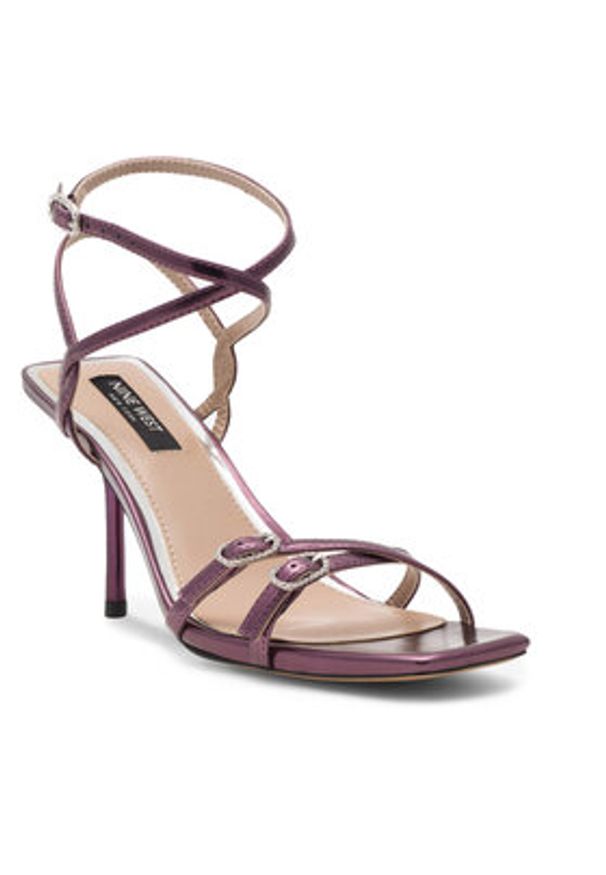 Nine West Sandały FARAZA ZL23014CC Fioletowy. Kolor: fioletowy. Materiał: skóra