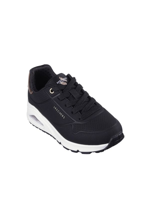 skechers - Buty SKECHERS UNO GEN1 Czarny. Okazja: na co dzień. Kolor: czarny. Materiał: syntetyk, tkanina