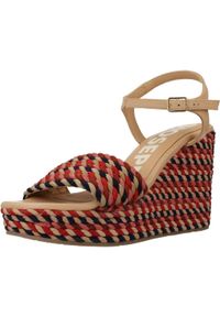 Gioseppo - Sandały GIOSEPPO 58324G Wielokolorowy. Kolor: beżowy. Materiał: tkanina, skóra. Sezon: lato