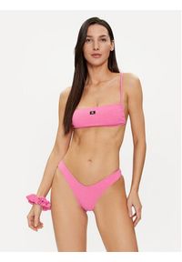 Calvin Klein Swimwear Dół od bikini KW0KW02399 Różowy. Kolor: różowy. Materiał: syntetyk #2