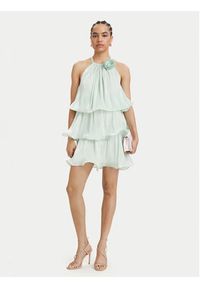 ACCESS FASHION Sukienka koktajlowa 63-3023-308 Zielony jasny Regular Fit. Kolor: zielony. Materiał: syntetyk. Styl: wizytowy #2