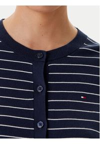TOMMY HILFIGER - Tommy Hilfiger Kardigan WW0WW42370 Granatowy Regular Fit. Kolor: niebieski. Materiał: bawełna #4