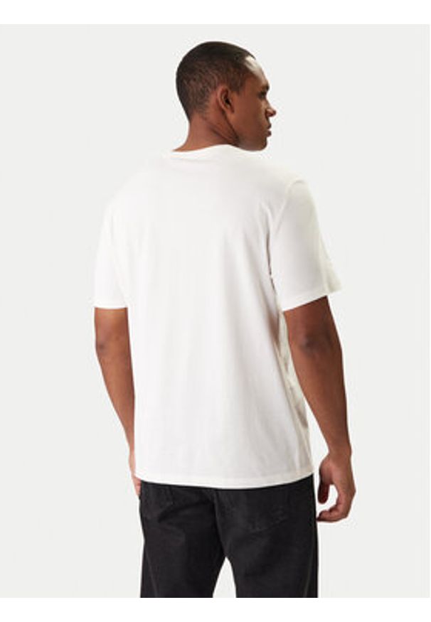 Calvin Klein Jeans T-Shirt 2Tone Graphic LV14RE829G Biały Regular Fit. Kolor: biały. Materiał: bawełna