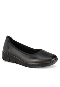 Rieker Baleriny 53755-00 Czarny. Kolor: czarny. Materiał: skóra #2