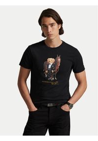 Polo Ralph Lauren T-Shirt 710P08093002 Czarny Custom Slim Fit. Typ kołnierza: polo. Kolor: czarny. Materiał: bawełna #1