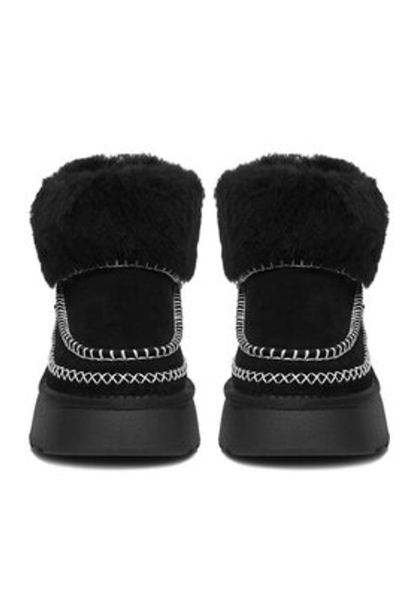 Badura Śniegowce C-IZI-TS6294-01 Czarny. Kolor: czarny. Materiał: skóra, zamsz