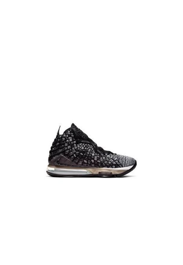 Buty koszykarskie męskie Nike Lebron Xvii. Wysokość cholewki: za kostkę. Zapięcie: sznurówki. Kolor: wielokolorowy, szary, czarny, brązowy. Materiał: materiał, syntetyk, tkanina. Szerokość cholewki: normalna