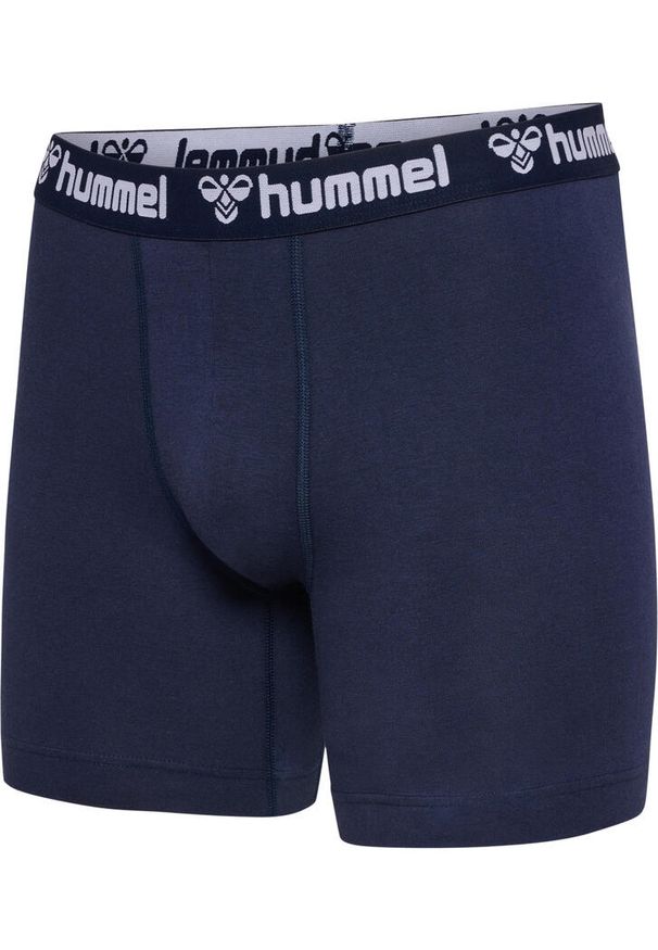 Bokserki męskie 2-pak Hummel Boxers granatowe. Kolor: niebieski